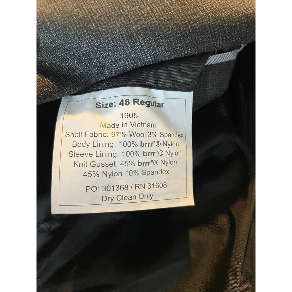 Jos A Bank Sport Coat 46R Wool Gray Two Button Blazer 1905 Collection